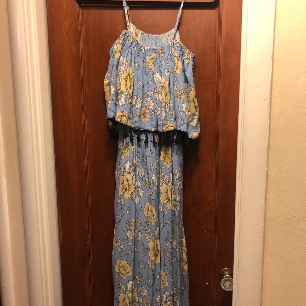 ASOS Floral beach maxi with tassels - Picture 2 of 4